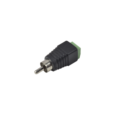 [JR-R591] Adaptador RCA Macho Tipo Jack Polarizado / Terminales Tipo Tornillo / Polarizado (+/-) / Recomendado para Video y Audio en Sistemas de Video Vigilancia a 2 Hilos