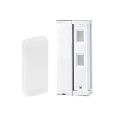 [FTN-R-HW] Sensor de Movimiento  Inalambrico/ Tipo Cortina / Ajuste de detección 2m o 5m / 100% Exterior / Inalámbrico / Incluye transmisor SFWST232 para paneles Honeywell / Proteja fachadas, puertas, ventanas, balcones y mas!