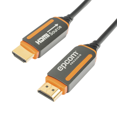 [EP-FOH-4K-15M] Cable HDMI de Fibra Óptica de 15 Metros (49.21 Pies) | Alta Definición | Versión 2.0 | Alta Velocidad 18Gbps | 4K@60Hz | HDCP 2.2 | Resistente a EMI y RFI