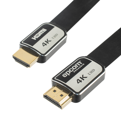 [EP-PH-4K-3M] Cable HDMI de 3 Metros (9.84 Pies) | Alta Definición | Versión 2.0 | Alta Velocidad 18Gbps | 4K@60Hz | Conectores Chapados en Oro | Tipo Plano