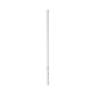 [SYS-POST-ESQ-3W] Poste de Esquina de 0.8m para Cerca Electrificada. Tubo Galvanizado cal. 18 de 1"Diam. con Tapón, ideal para 3 Aisladores.