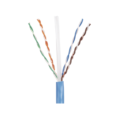 [PUC5C04BU-CE] Bobina de Cable UTP 305 Metros (1000 Pies) de Cobre, PanNet, Azul, Categoría 5e (24 AWG), PVC (CM), de 4 Pares