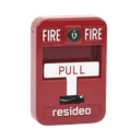 Estación de jalón convencional de acción simple color roja con cerradura