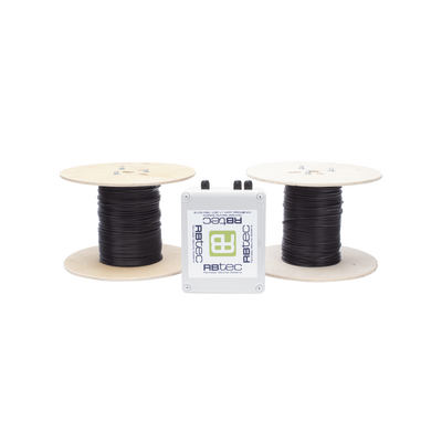 MICALERT Cable Sensor para Paredes, barandales, rejas rigidas / 2 zonas de 152 metros / 304 Metros de protección total/Tarjeta LPU400/Calibración via software