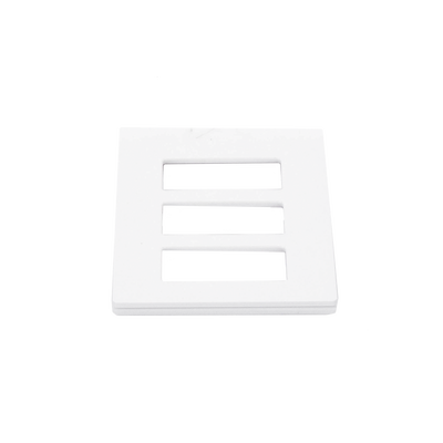 Tapa Color Blanco para interruptor o dimmer Lutron, 3 gang, limpio y moderno