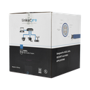 Bobina de Cable de 305 Metros (1000 Pies) Cat6+ Blindado F/UTP, CM, Calibre 23 Alto Rendimiento, ETL, UL, Color Azul, Super Flexible, para Aplicaciones de Video Vigilancia, Video HD, y Redes de Datos. Uso Interior.