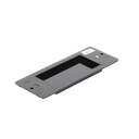 Placa ciega de pared color negro