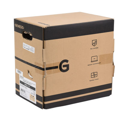 [6360-1101/1000] Bobina de Cable de 305 Metros (1000 Pies) UTP Cat6 Riser / Color Blanco / UL, CMR, Probado a 350 Mhz / Para Aplicaciones de CCTV, Redes de Datos, IP Megapixel, Control RS485