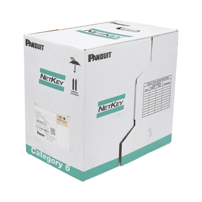 Bobina de Cable UTP 305 Metros (1000 Pies) de Cobre, NetKey, Reelex, Azul, Categoría 6 (24 AWG), 1000Mbps, PVC (CM), de 4 Pares