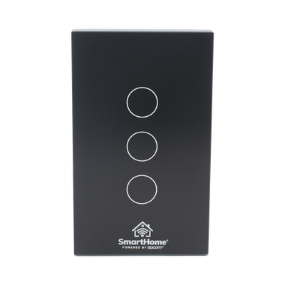 [SHS413W] (Wifi) Apagador switch inalámbrico WIFI, control de 3 regresos de carga, 110V
