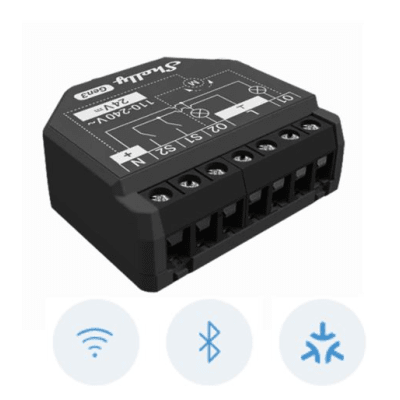 Apagador inteligente Wifi 2.4 / 2 canales  Para apagador doble / 10A por canal / Compatible con asistentes de voz