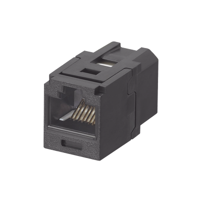 [CC688BL] Módulo Acoplador RJ45 a RJ45, Mini-Com, Categoría 6, Color Negro