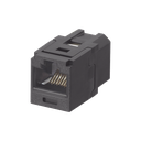 Módulo Acoplador RJ45 a RJ45, Mini-Com, Categoría 6, Color Negro