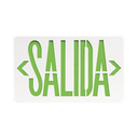 Letrero LED DUAL de SALIDA Universal con alto brillo/uso en pared, lateral o techo/Batería de Respaldo Incluida.