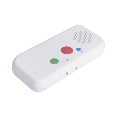 [NX0019/B] Terminal de Habitación IP para Hospital / Botón Azul de Llamada a Médico / Lector RFID 125 KHz / SIP / PoE / Compatible con NX1071 y NX1075