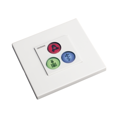 [NX0392] Modulo de 3 Botones iluminados con Lector RFID 125 KHz / Alarma / Cancelar y Código Azul / BUS RS485 / Compatible con NX0019/B, NX1021 y NX0015