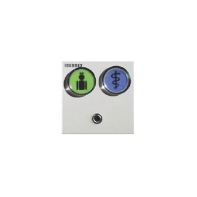 [NX0591/GB] MODULO DE 2 BOTONES ILUMINADOS (VERDE Y AZUL) CON JACK DE 3,5MM PARA PULSADORES NX0871 Y NX0881 Y LECTOR RFID 125KHz INTEGRADO (4). CONEXION BUS RS485
