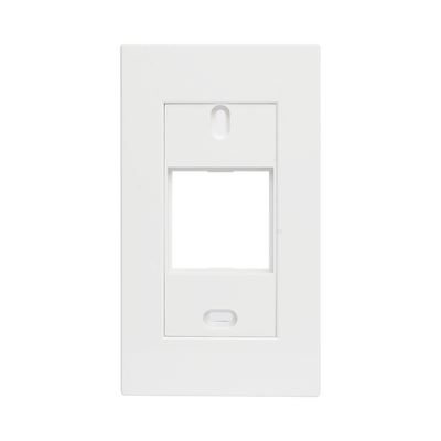 [NX9012] Marco blanco con placa metalica para caja americana 