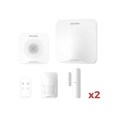 [AXHOME-KIT-GSM] (AX HOME) KIT de Alarma AX HOME / Incluye: 1 Hub con batería de respaldo / 1 Llavero / 1 PIR / 2 Contactos Magnéticos / 1 Sirena / Wi-Fi / 3G/4G / Compatible con Hik-Connect P2P y Hik-Partner PRO