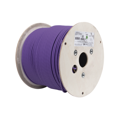 [9C6L4-A5] Bobina de Cable U/UTP de 4 Pares, Z-MAX, Cat6A, Soporte de Aplicaciones 10GBase-T, LS0H, Color Violeta, 305 Metros (1000 Pies)