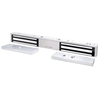 Chapa Magnética Doble 600 Lbs por Lado /  Led de Estado /  Libre de Magnetismo Residual / Sensor de Adherencia / UL