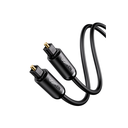 Cable Óptico Toslink (S/PDIF) de Alta Calidad para Audio Digital / 3 Metros (9.84 Pies) / Tapa de Protección / Dolby 7.1 Canales / Diseño Durable / Plug & Play / Color Negro