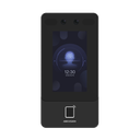 Terminal Min Moe WiFi de Reconocimiento Facial y Huella con lector MIFARE / Exterior IP65  / Hasta 1.5 mts en lectura de rostro / Soporta P2P Hik-Connect / 1,500 Rostros / 3,000 Huellas / Videoportero.