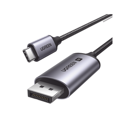 [25839] Cable USB-C a DP 1.4 | 3 Metros (9.84 Pies) | Compatible con Thunderbolt 3 & 4 | 8K@60Hz | 4K@240Hz | HDR10+ | eARC | DTS | 3D | ALLM | VRR | | FreeSync G-Sync | Caja de Aluminio | Nylon Trenzado | Conector Niquelado | Blindaje Multicapa
