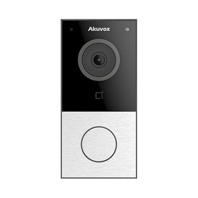 [E12W] DOORBELL / WIFI / 100% en la Nube / POE / Bluetooth / NFC / Lector de Tarjetas MIFARE / Notificación en APP /  Llamada Telefónica / SIP / ONVIF / IP65 / Cámara 2 MP / Botón con Iluminación / Control de 1 Puerta