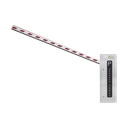 Barrera vehicular SERVOMOTOR (10 MILLONES DE CICLOS) DERECHO con brazo de 4.5 metros (BRAZO iluminado incluido)