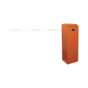 Barrera vehicular izquierda / Soporta brazo de hasta 3 m / Apertura en 1.5 s /Final de carrera ajustable por programación / Movimiento fluido / Diseño elegante color naranja