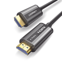 Cable HDMI de 30 Metros (98.43 Pies) por Fibra Óptica 4K@60Hz | Fibra de 4 Núcleos + Cobre EstaÑado de 7 Núcleos | Compatible con HDMI 2.0 | Alta Velocidad 18 Gbps | 3D | HDR | Carcasa de Zinc | Premium | 2 AÑos de GarantÍa