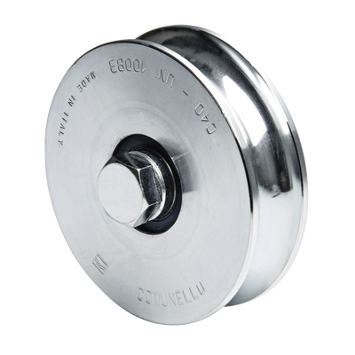 [1150-5060-001] Rueda de 14 cm SIN Soporte / Soporta hasta 550 kg / Canal Tipo "U"
