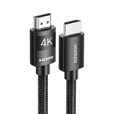 [40101] Cable HDMI 2.0 de Nylon Trenzado | 2 Metros (6.56 Pies) | 4K@60Hz | ARC | Dolby ATMOS | True HD | TMDS | HDR | 3D Inversivo | 18Gbps | 3 Capas de Protección + 4 de Blindaje | Niquelado | Carcasa de Aluminio