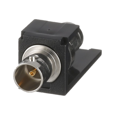 [CMBA75BLY] Módulo Acoplador Coaxial Tipo BNC, Mini-Com, de 75 Ohms, Color Negro