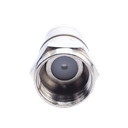 Conector F Macho Plegable, Con PIN para Cable RG-59, Cuerpo de Bronce Niquelado.