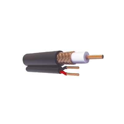 [RG-59-V-CCA/1000] Bobina de 305 Metros (1000 Pies) de Cable RG59 Siamés, Malla de Cobre y Aluminio, CCA, Hecho en México, Optimizado para HD, Para Uso en Intemperie.