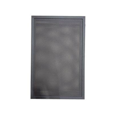 [EQDR-C4] Puerta para Gabinete de 3 Niveles EQBB-C4 / Ventilada / para Paneles Serie EQ de NOTIFIER / Color Negro