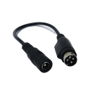 Adaptador Universal DC Hembra a Minidin 4 Pines Macho / Recomendado para DVR´s epcom / HIKVISION