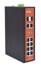 [CCTV-ENER-INYEC-SWITCHPOE-01] Switch Industrial PoE++ y pasivo de 24V / No administrable / Con 8 puertos Gigabit + 2 SFP combo / Presupuesto 300W