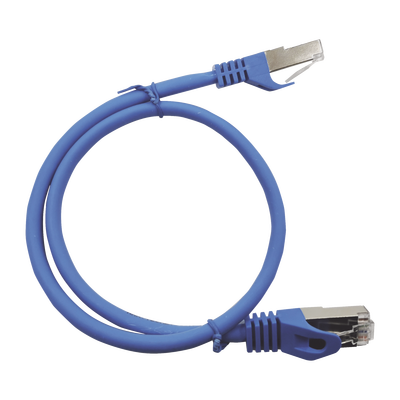 [LP-STP-6A-300BU] Patch Cord Cat6A 10G Blindado 3.0 Metros (9.84 Pies) Azul
