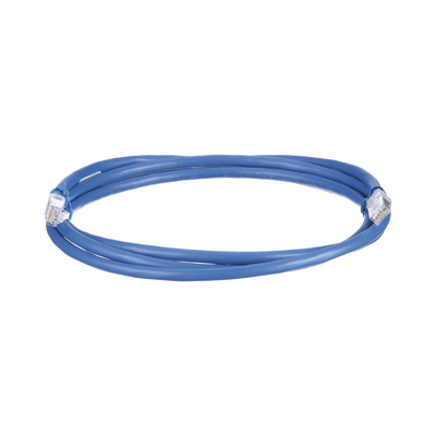 Cable de Parcheo UTP, Cat6A, 24 AWG, CM, Color Azul, 4.57 Metros (15 Pies)