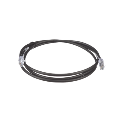 Cable de Parcheo UTP, Cat6A, 24 AWG, CM, Color Negro, 1.52 Metros (5 Pies)