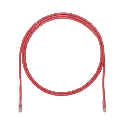 [UTP6AX7RD] Cable de Parcheo UTP, Cat6A, 24 AWG, CM, Color Rojo, 2.13 Metros (7 Pies)