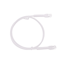 Mini Patch Cord Cat6 Ultra Slim 20 cm (7.87 Pulgadas) Blanco ? Ahorra Espacio sin Organizadores, con Bota Flexible