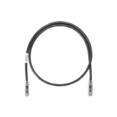 Cable de Parcheo UTP Categoría 6, con Plug Modular en Cada Extremo - 1 Metro (3.28 Pies) - Negro