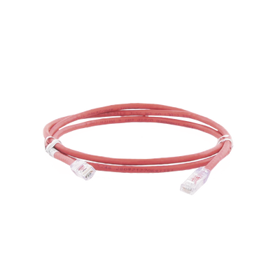[NK6PC5RDY] Cable de Parcheo UTP Categoría 6, con Plug Modular en Cada Extremo - 1.5 Metros (4.92 Pies) - Rojo