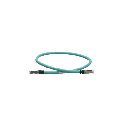 Patch Cord Cat5e de Grado Industrial 600V, Blindado SF/UTP, Calibre 24 AWG, Color Aqua, 60 cm (23.62 pulgadas).