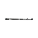 Panel de Parcheo Modular Mini-Com (Sin Conectores), Plano, Totalmente Blindado, de 24 Puertos, 1UR