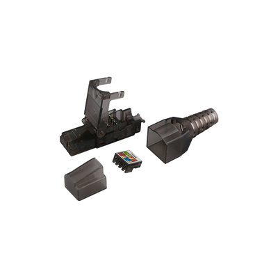 [LP-KJ-6A-17U] Plug RJ45 para Cable UTP Categoría 6A - Sin Herramienta, para Terminación en Campo